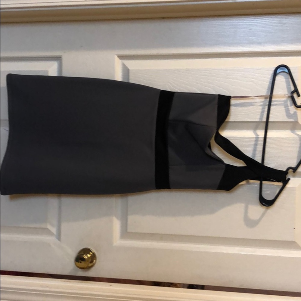Black/gray one shoulder  dress